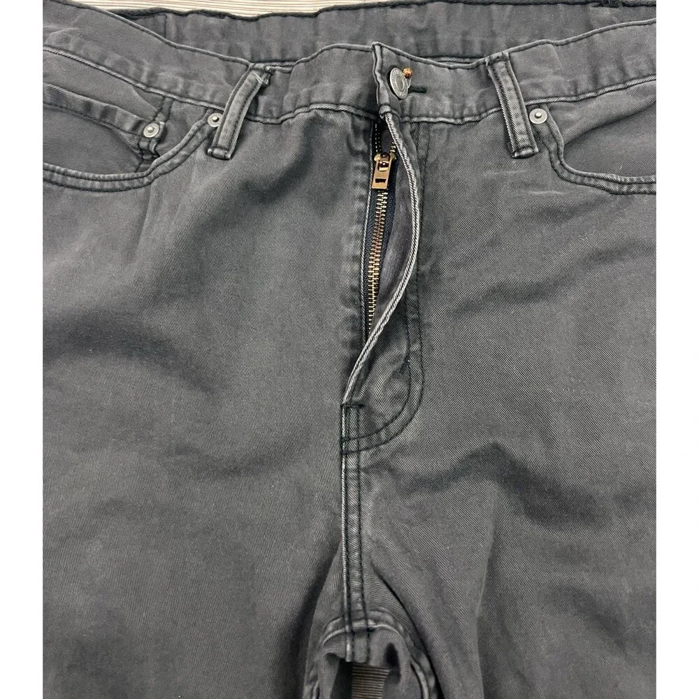 Levi's 514‎ Men's Jeans 38x32 Grey Cotton Straight Leg Jeans Modern Casual